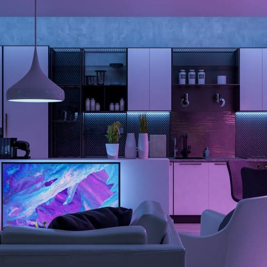 como decorar con luces una habitación juvenil