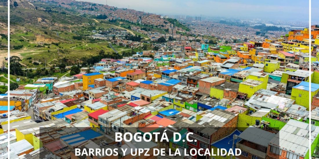 Barrios y UPZ de la localidad San Cristóbal