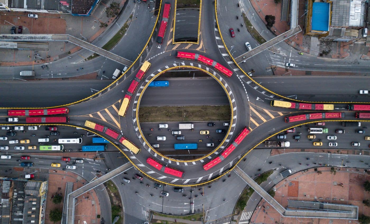 Ruta de TransMilenio hacia Ricaurte