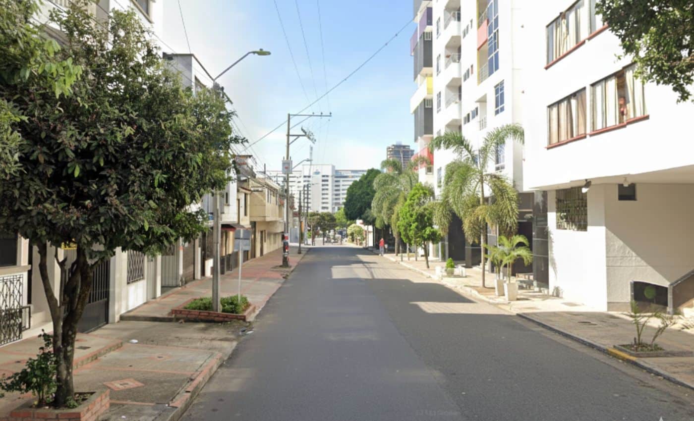 Calle del barrio San Alonso en Bucaramanga